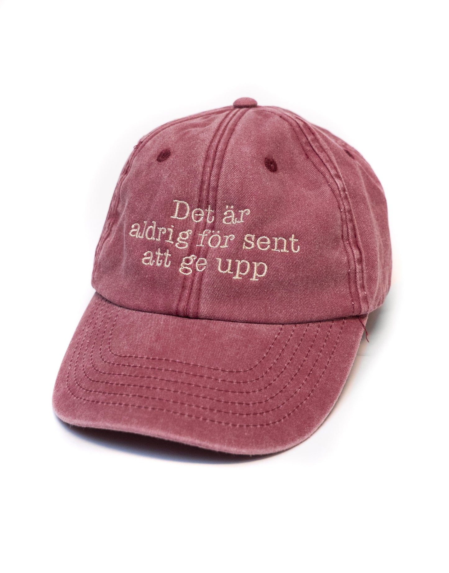 Det är aldrig för sent att ge upp – keps retro