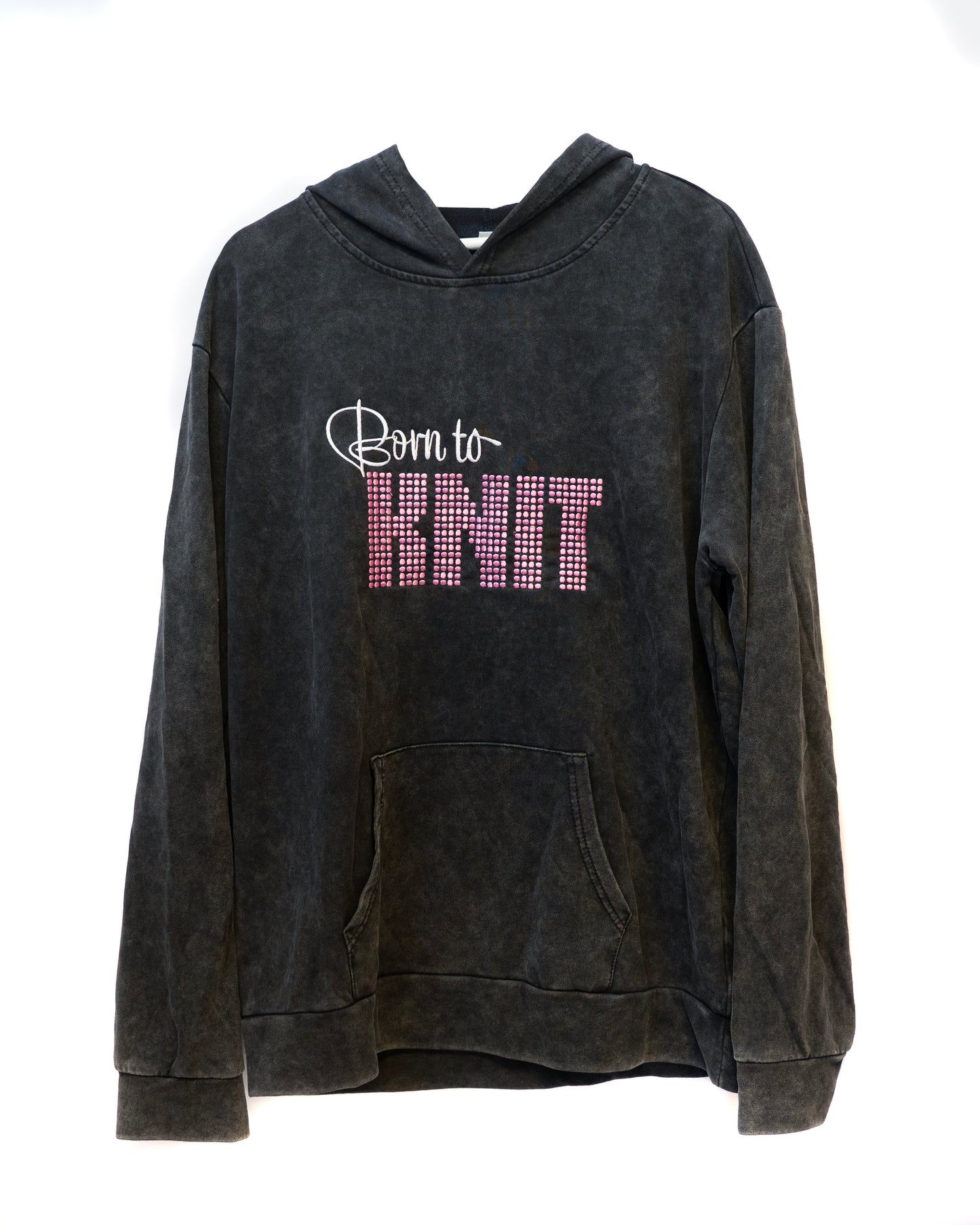 Hoodie, stentvättad med valfri design