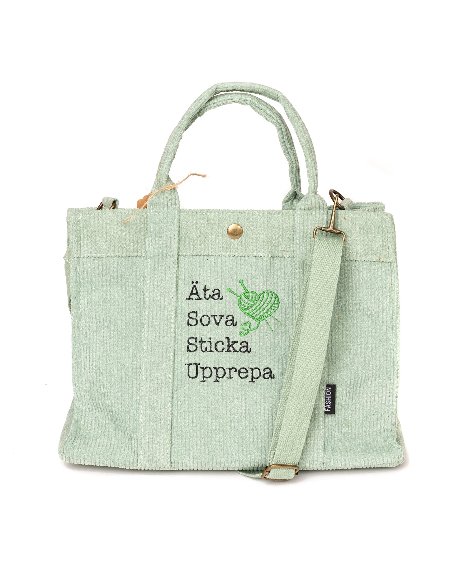 Manchesterväska, Äta, Sova, Sticka, Upprepa