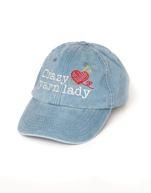 Crazy yarn lady – keps retro