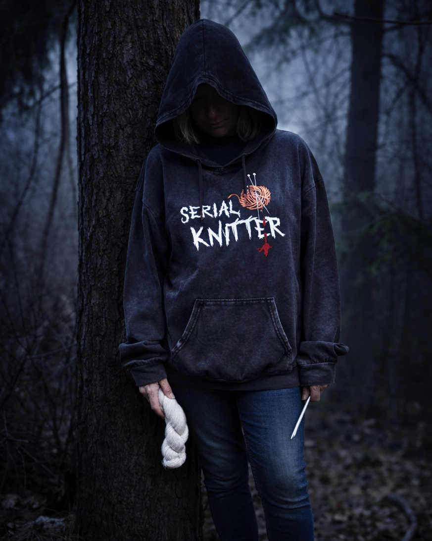 Hoodie, stentvättad med valfri design