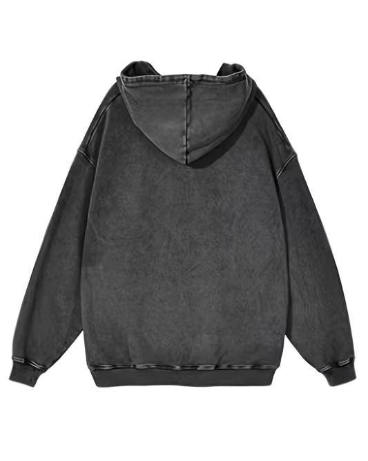 Hoodie, stentvättad med valfri design
