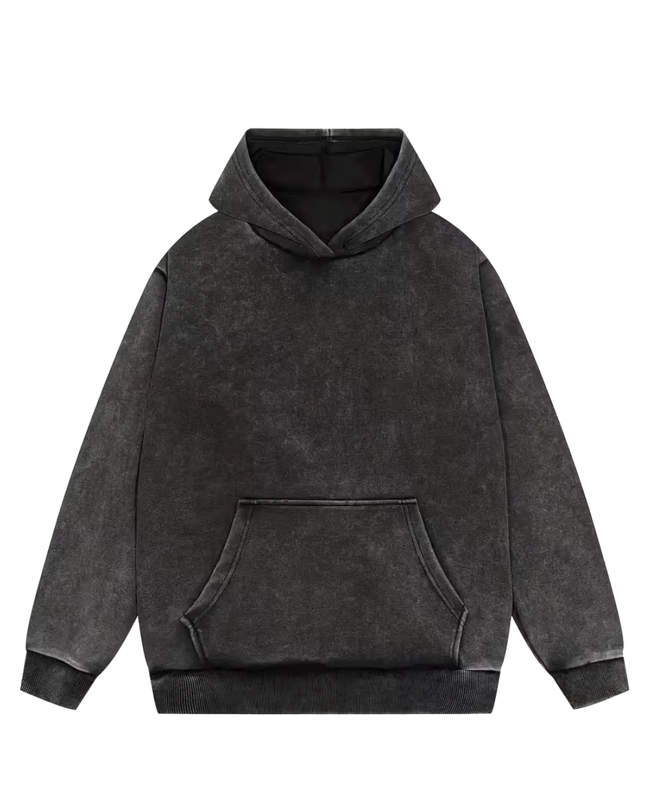 Hoodie, stentvättad, unisex
